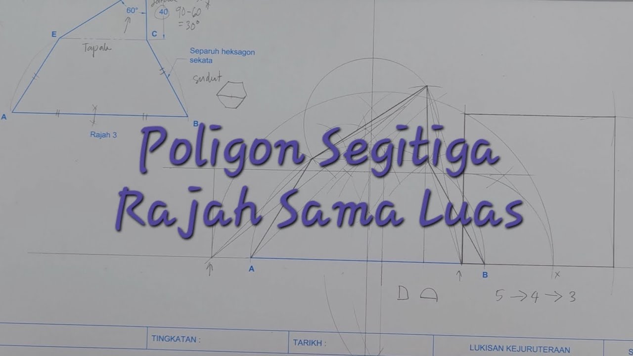 Modul Set 1 Soalan 3 | Poligon Segitiga Rajah Sama Luas