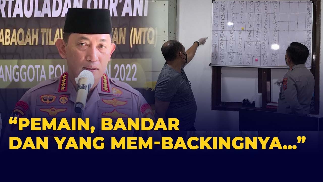 Kapolri Perintahkan Sikat Habis Praktik Judi Online, dari Bandar hingga Backing Judi