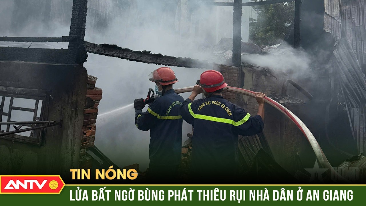 Khống chế đám cháy tại 3 nhà dân liền kề ở An Giang | ANTV