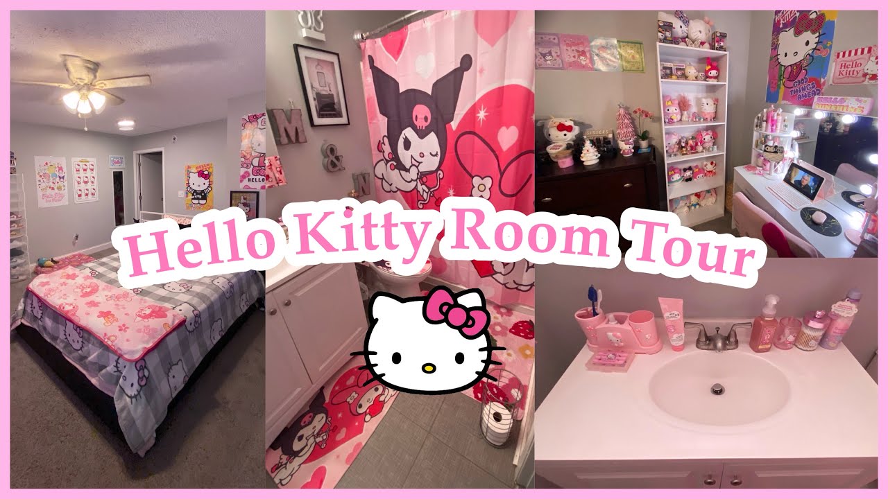 Girly Hello Kitty Room Tour!!! 💗
