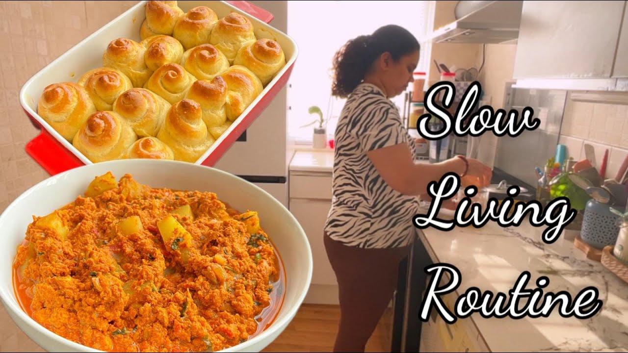 Our Slow Living Routine Vlog - Simplifying Family Meal With Chicken And Banana Bread - Konkani vlog