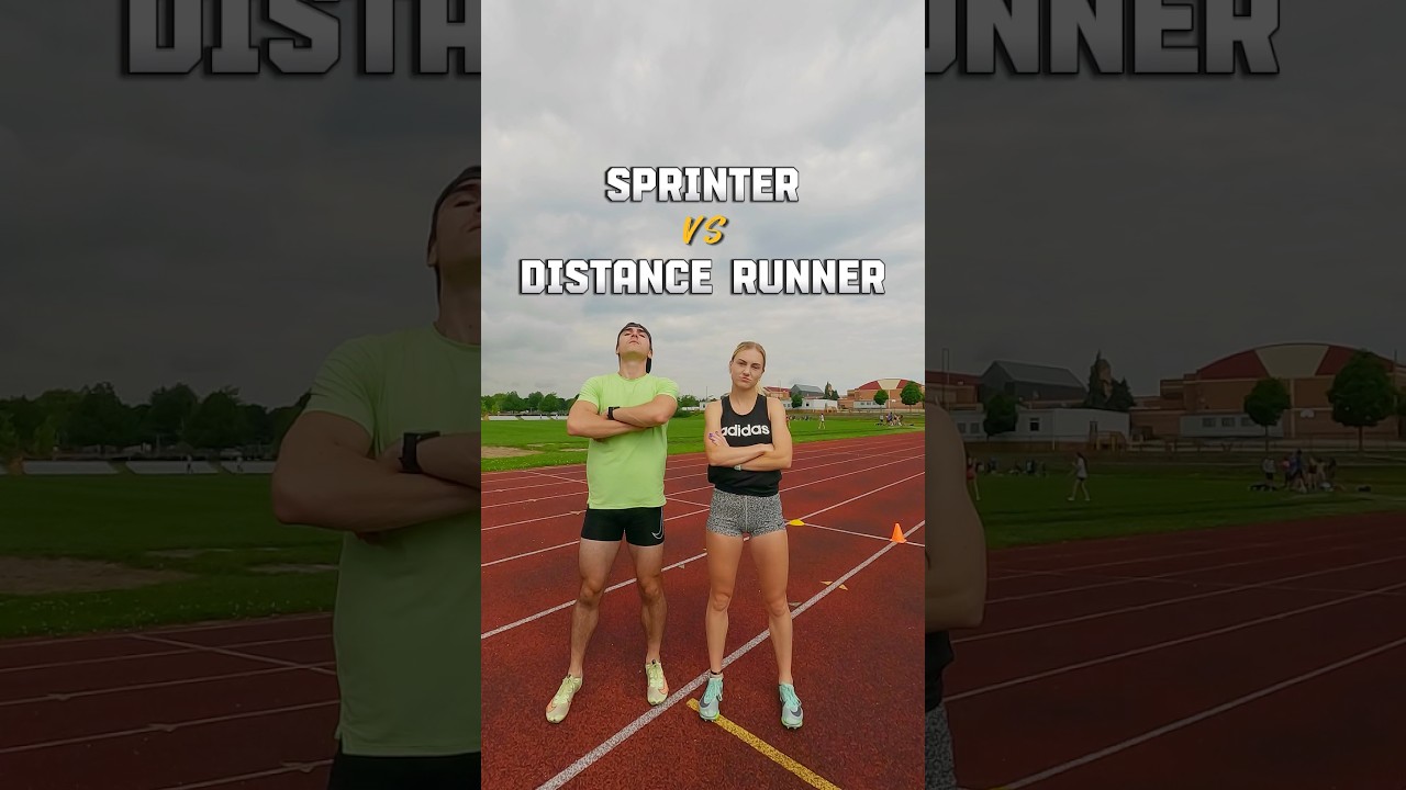 Sprinter Vs Distance Runner 🏃&zwj;♂️💨 #shorts #trackandfield #sprints #fitness #challenge #race