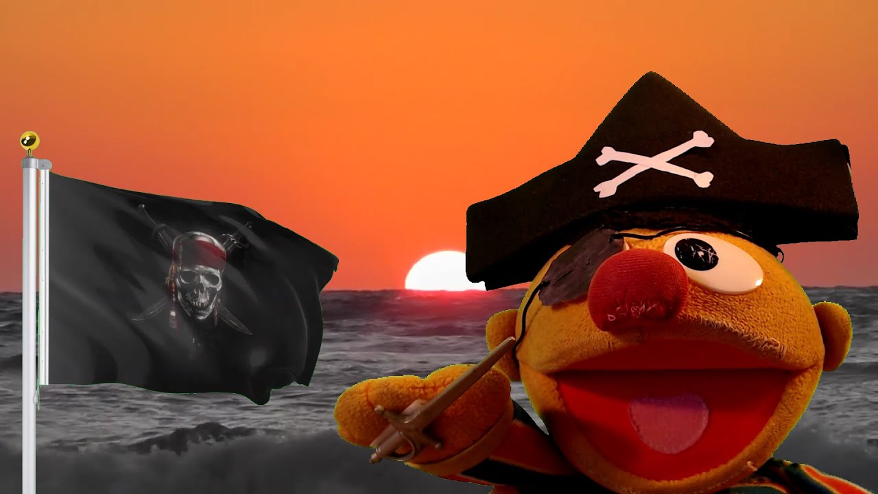 Ernie the pirate #bertandernie #pirate #piratesofthecaribbean