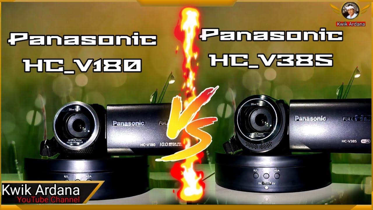 Handycam Panasonic HC V180 vs Panasonic HC V385 || Serupa Tapi Tak Sama
