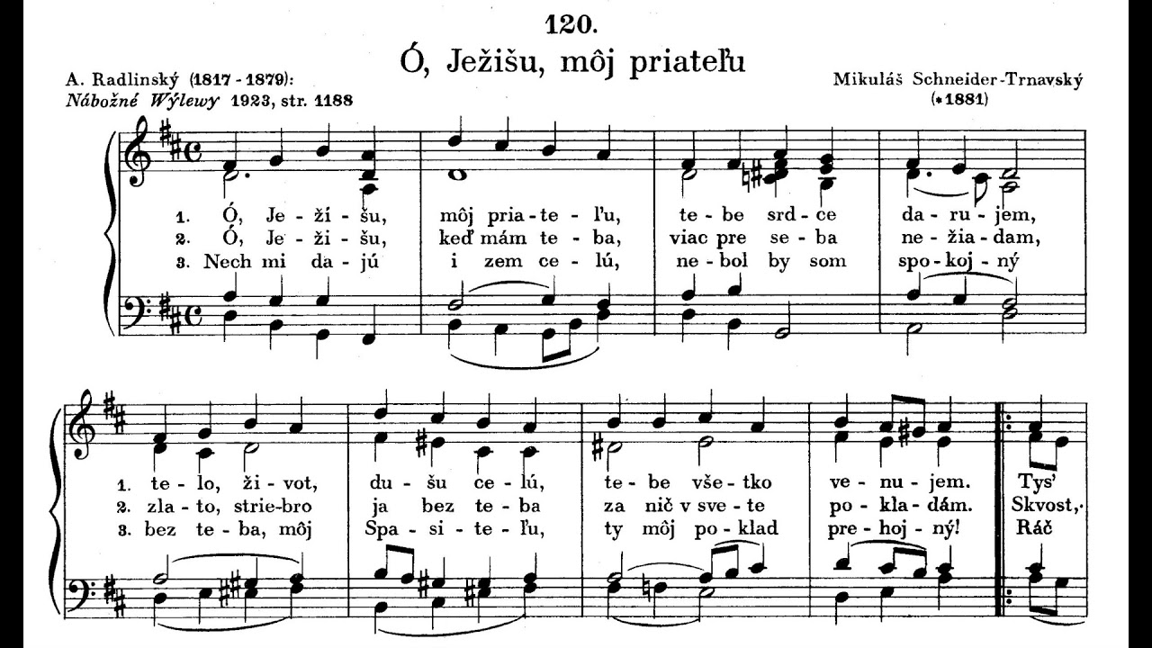 JKS 120 - Ó, Ježišu, môj priateľu