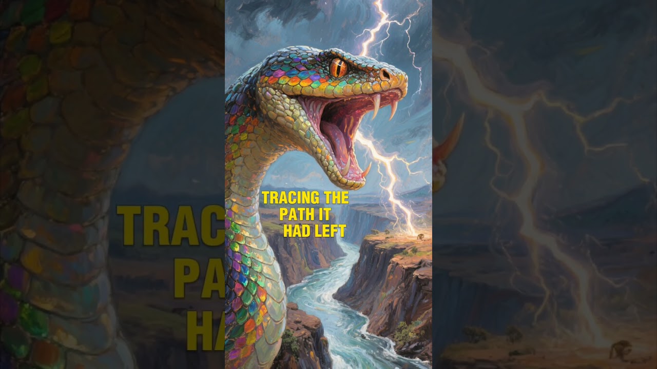 The Rainbow Snake of African Creation Myths🐍🌈.          #africa #folklore #storytime