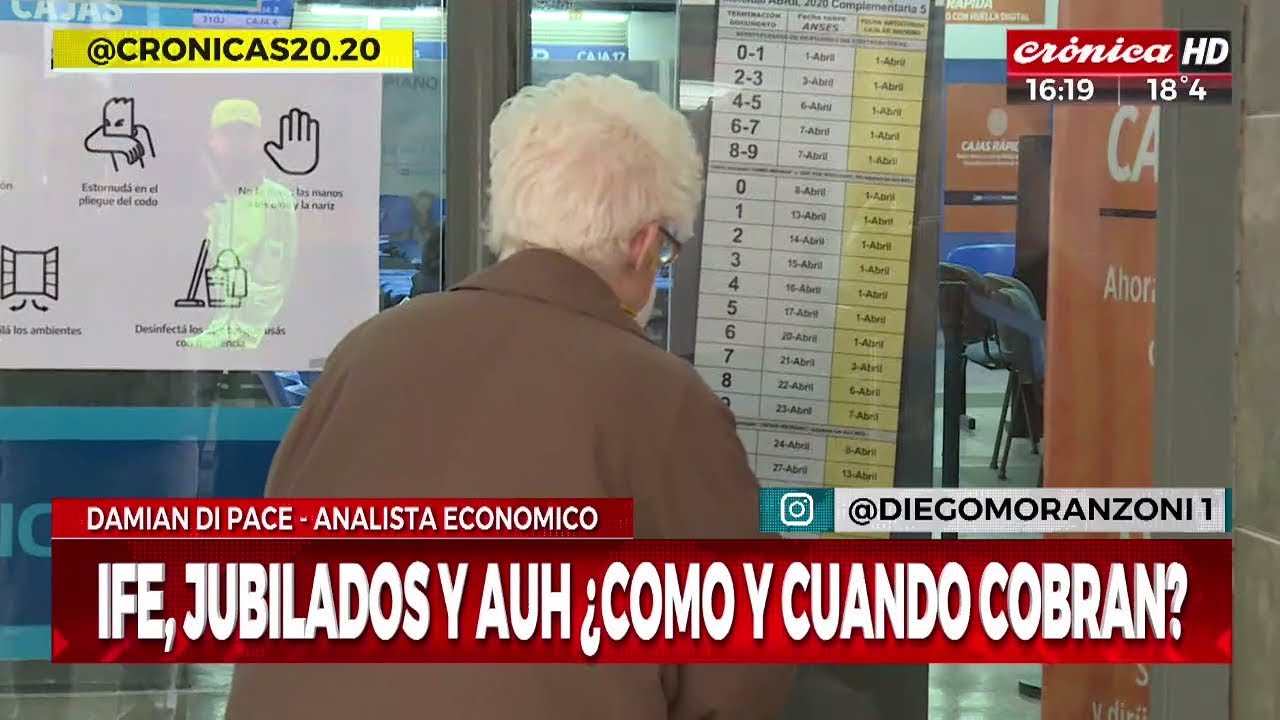 IFE, Jubilados y AUH: ¿cómo y cuándo cobran?