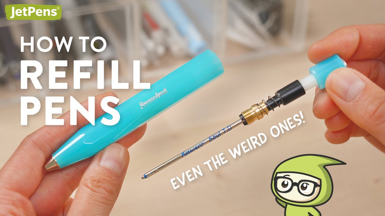 Don't THROW AWAY Your Pens! How to refill pens...including the weird ones ✨🖊🤔