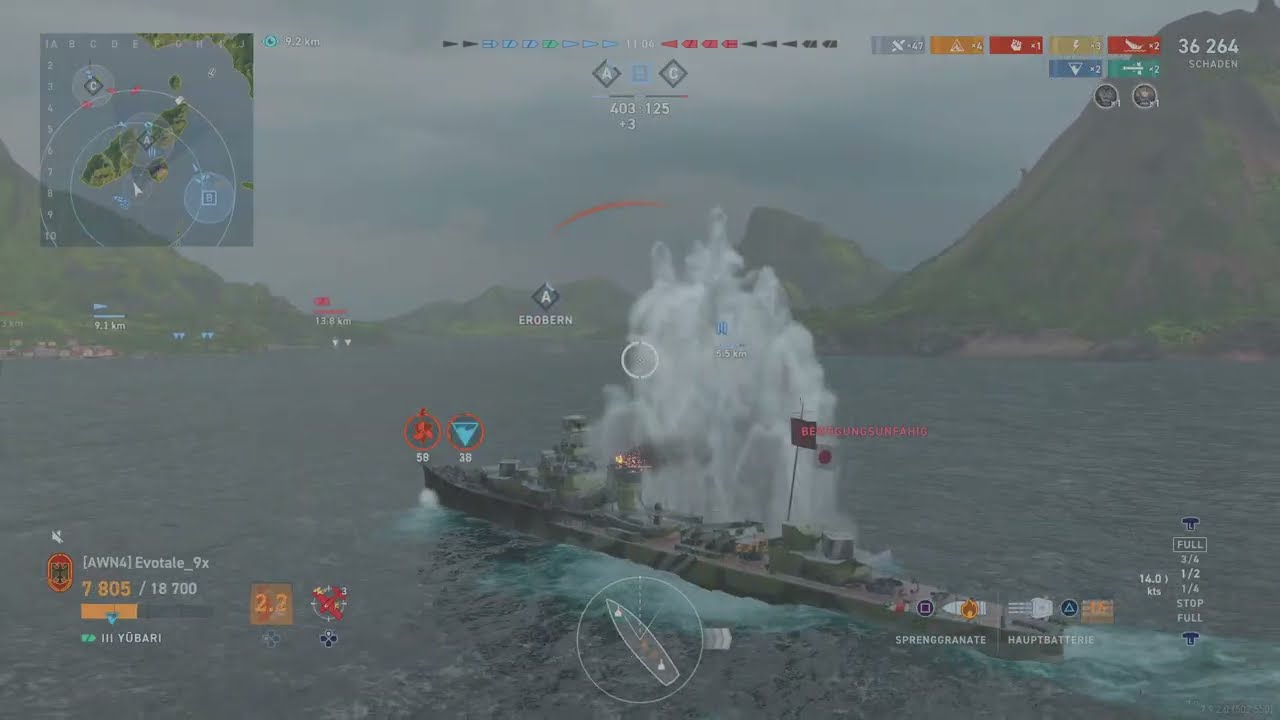 World of Warships: Legends Yūbari
