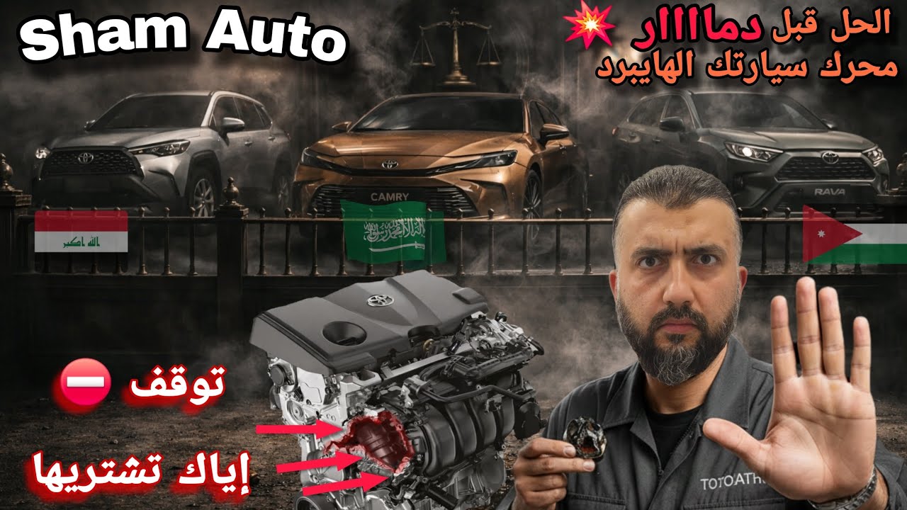 كشف لغز دمار محركات تويوتا هايبرد 💥 الحقيقة التي أخفاها الجميع - تحقيقنا الشامل والحل النهائي للأزمة