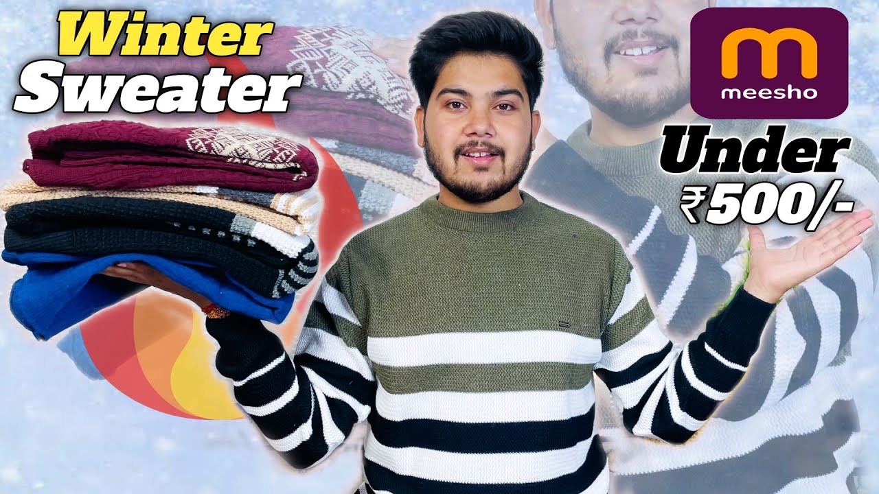 Meesho Best Sweater Haul Under ₹500|Meesho Sweater/Highneck For Men|Winter Sweater For Men🔥