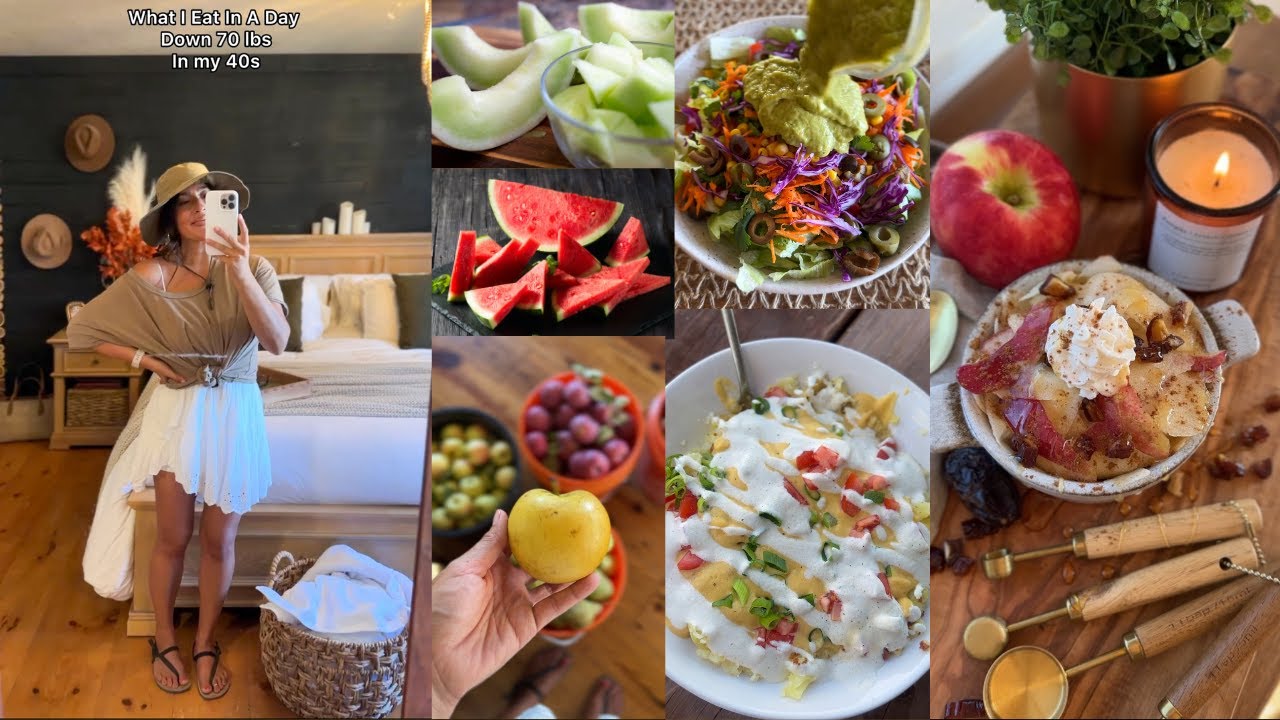 What I Eat In A Day // High Raw // Plant Based....Down 70lbs