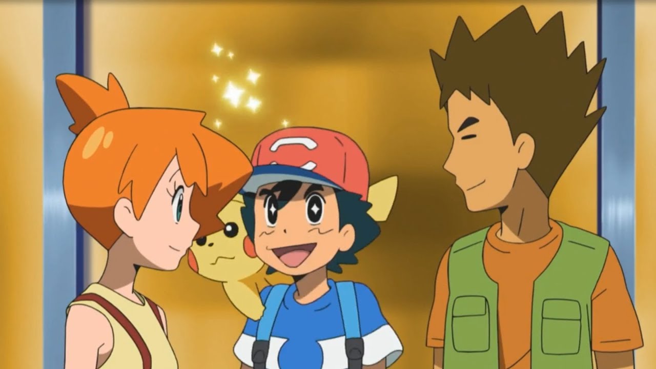 Ash Misty and Brock reminisce about their travels and encounter Bulbasaur || Pok&eacute;mon Sun and Moon