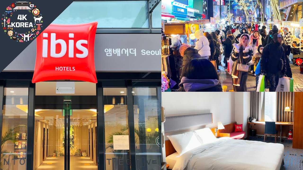 $137 💵 1min. to Limousine Bus&Myeongdong | Ibis Ambassador Seoul Myeongdong
