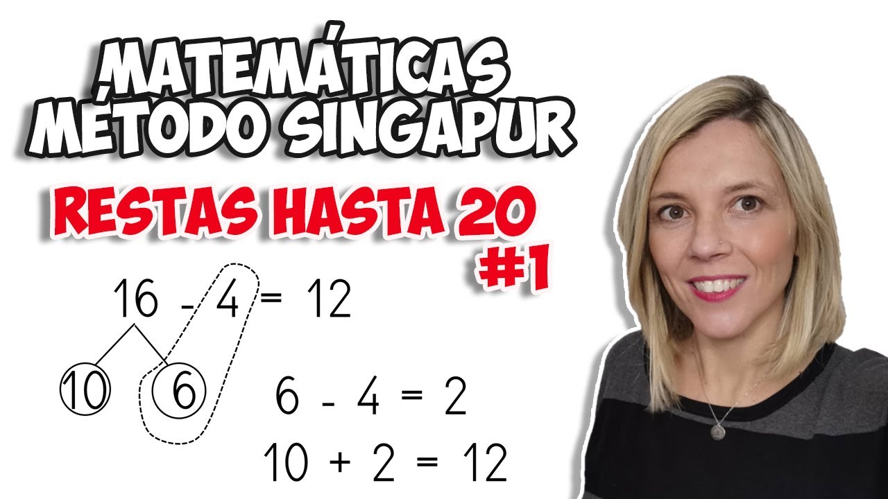 Matemáticas MÉTODO SINGAPUR | Restas hasta 20 | Método 1