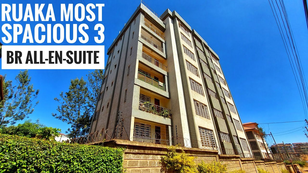 TOURING a 3 BR apartment to let in Ruaka @480$ monthly | All en-suite 3 BR for rent in Ruaka.
