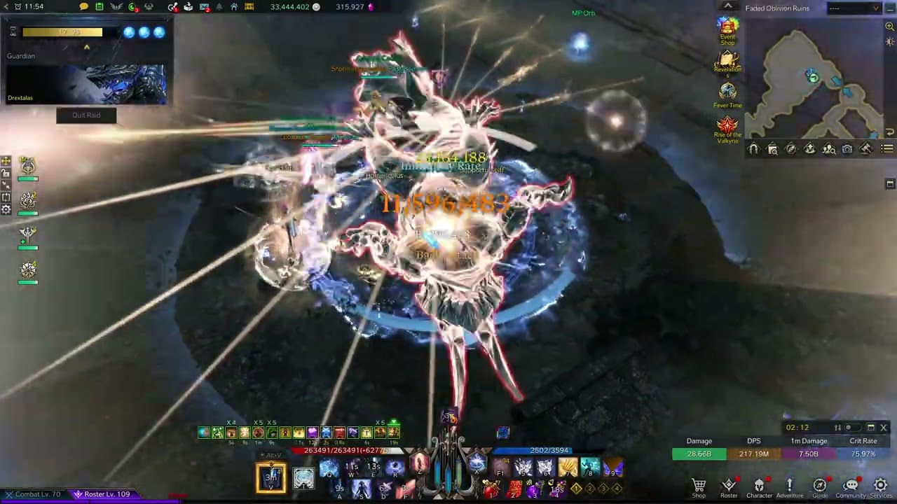 [Lost Ark] Showcase Bard Dps 16B+9B Damage Drextalas  #lostark