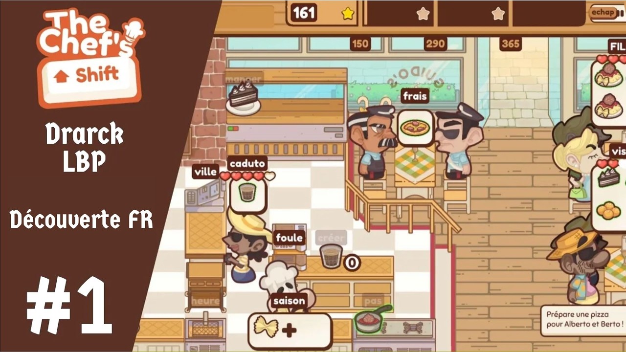 The chief shift - Un jeu dactylographique où l'on gère un resto m̶a̶f̶i̶e̶u̶x̶, Italien - Découverte