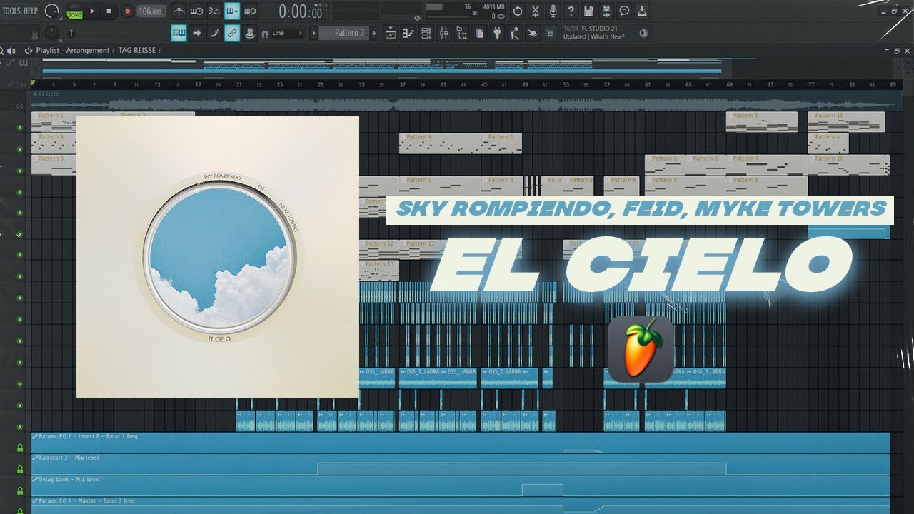 Sky Rompiendo, Feid, Myke Towers - El Cielo | Remake Instrumental Flp