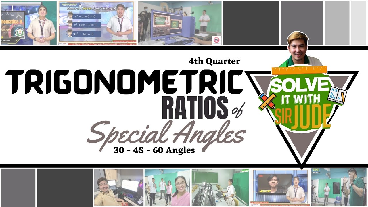 Trigonometric Ratios of Special Angles | MATH 9 | TRIGONOMETRY | Hand Trick for Special Angles
