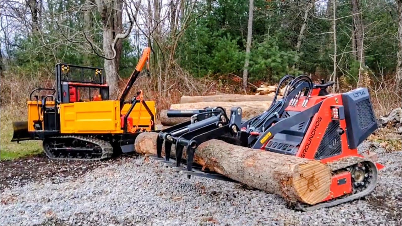Splitting Firewood  using the IRD25 as a tow Rig