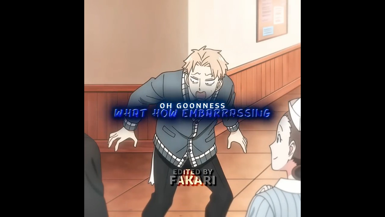 Bro Is Acting Goofy 😭🙏 || Loid Forger #anime #shorts