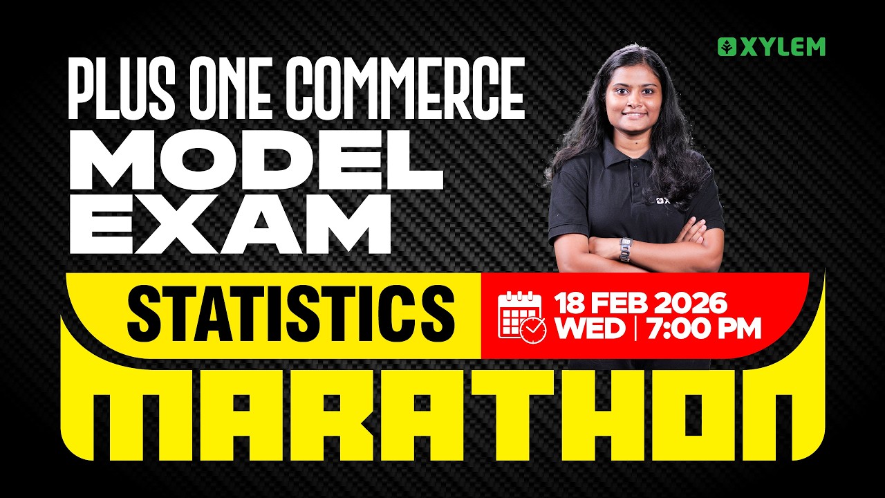 Plus One Commerce Model Exam - Statistics | MARATHON | Xylem Plus One Commerce