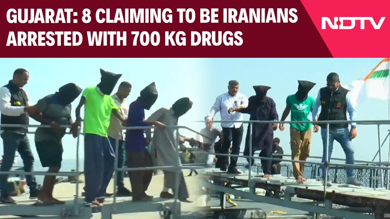 Boat With 700 Kg Drugs Caught In Seas Off Gujarat, 8 Claiming To be Iranians Arrested