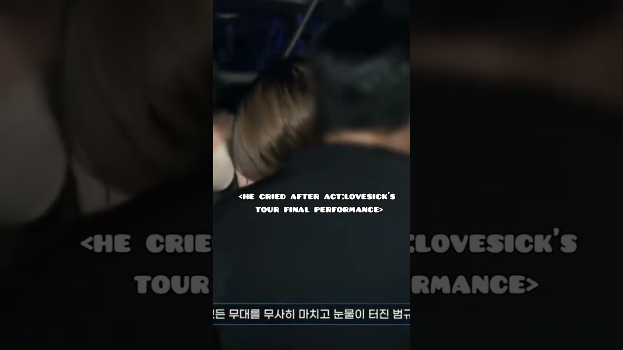Beomgyu crying backstage and protocol team comforting him"( 