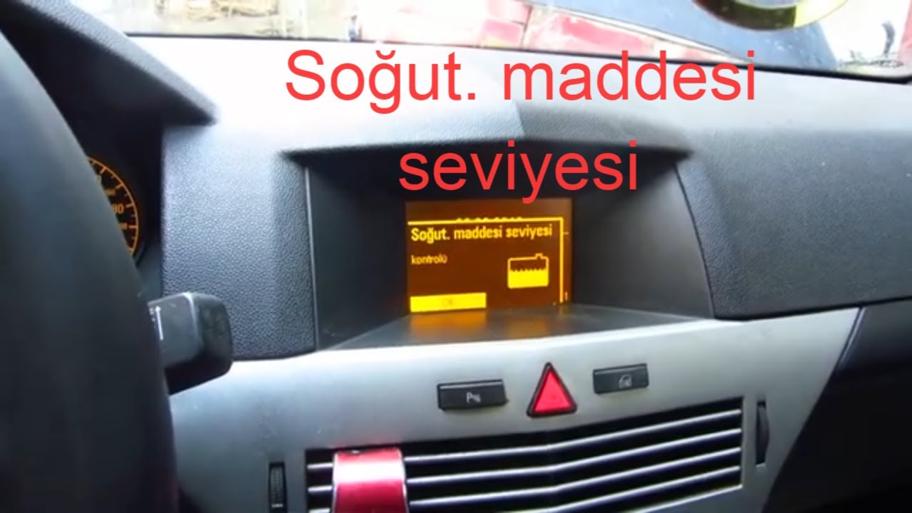 Opel Astra H soğutma suyu seviyesi uyarısı(&Ccedil;&ouml;z&uuml;ml&uuml; ) - Opel Astra H coolant level warning (Resolved)