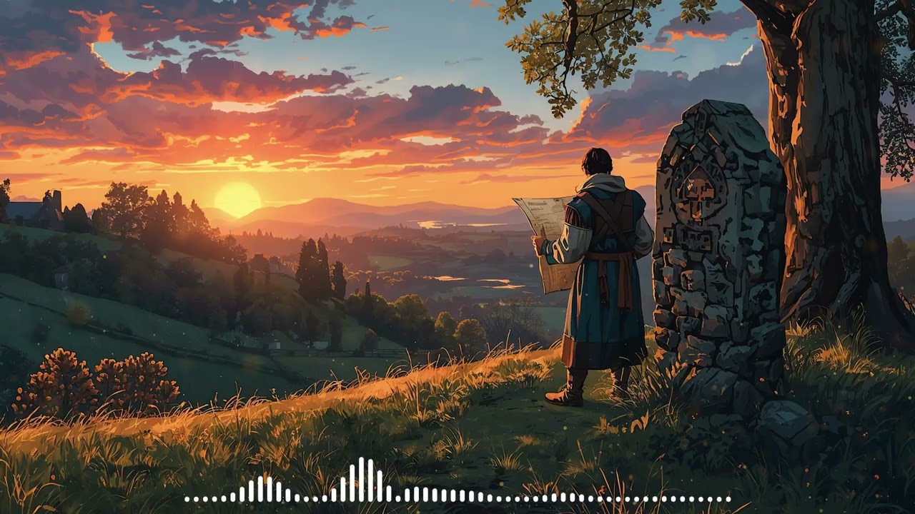 Medieval Fantasy Sleep Music - Mystic Paths Under Moonlight