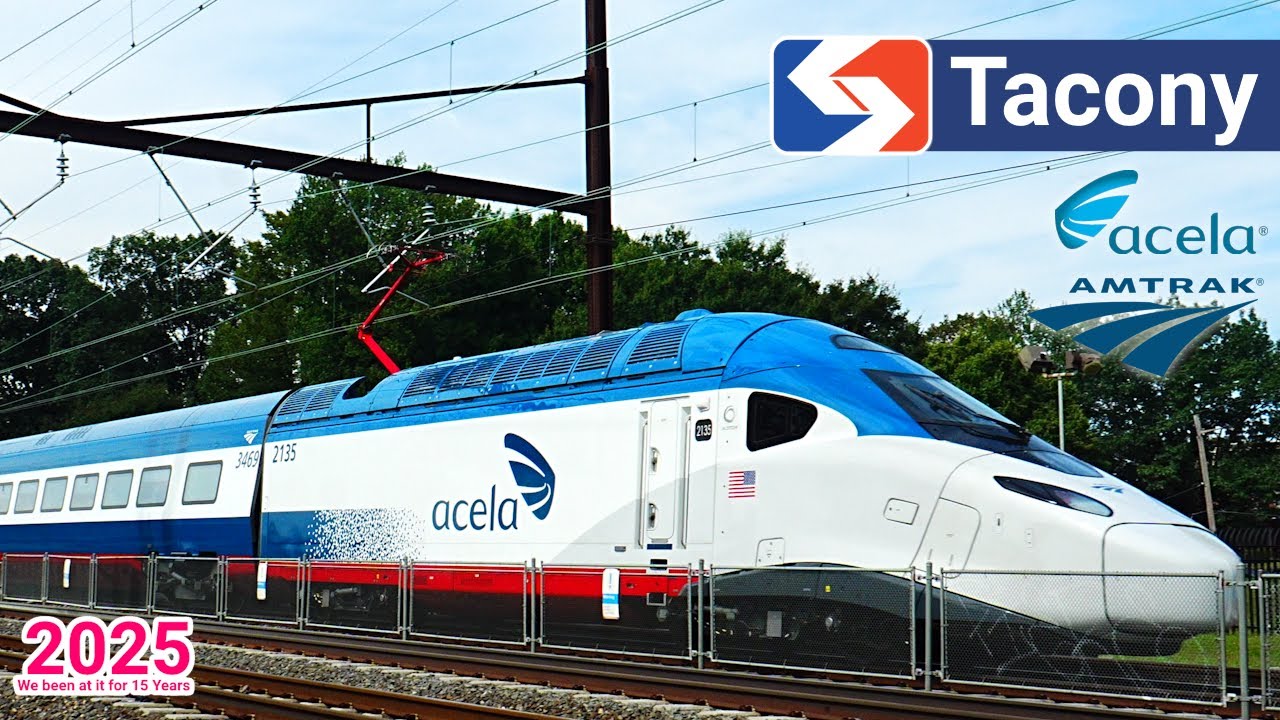Amtrak's Acela NEW Avelia Liberty Trains and More at SEPTA's Tacony Station - American Trains!
