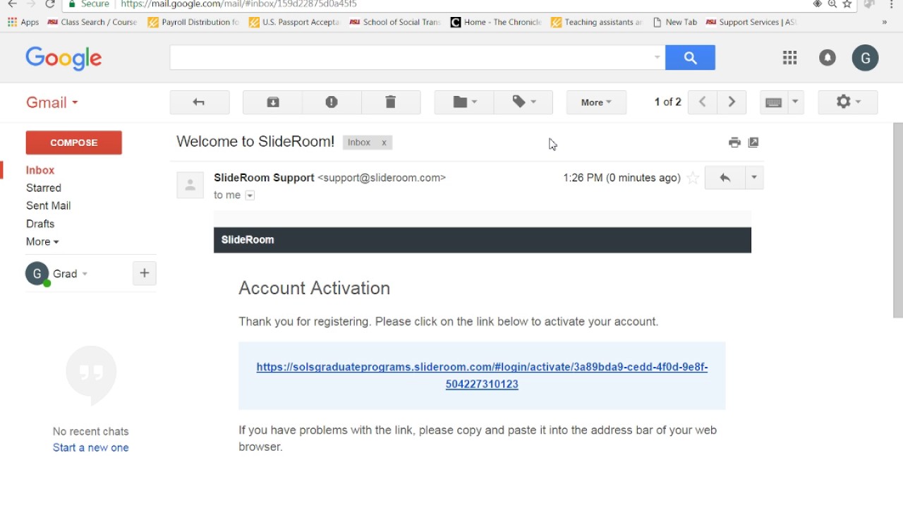 Creating your SlideRoom Profile