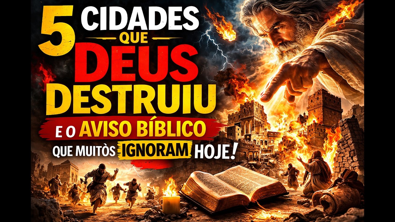 🔴 5 Cidades Que Deus Destruiu — E O Aviso Bíblico Que Muitos Ignoram Hoje
