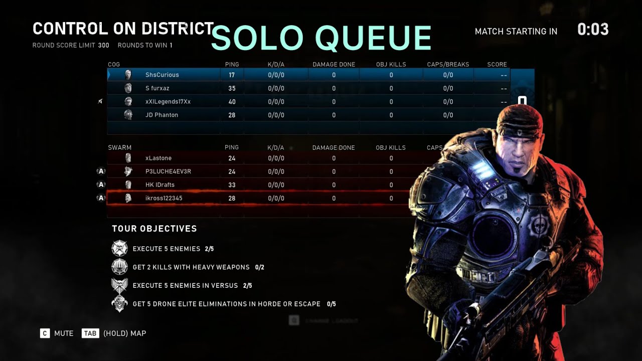 Gears 5 Control Solo Queue