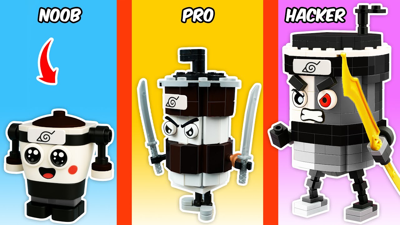 LEGO Brainrot: I Build Cappuccino Assassino Noob vs Pro vs Hacker | FUNZ Bricks