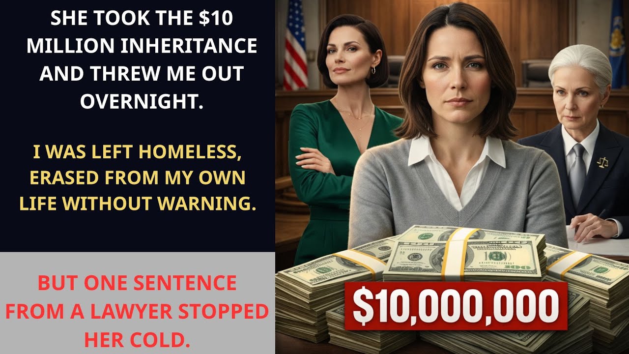 She Took the $10 Million Inheritance and Left Me Homeless — Then the Lawyer Stopped Her Cold