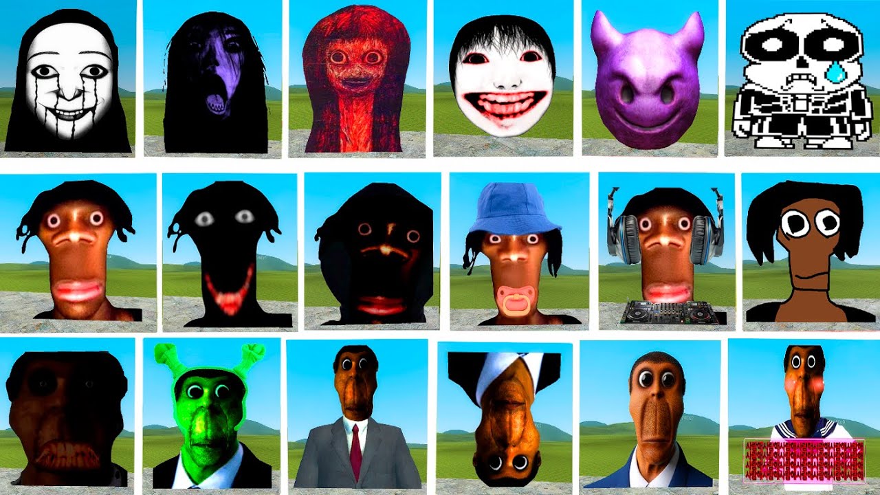 JUANDALE ORINGLE FAMILY & OBUNGA NEXTBOTS & NICO'S NEXTBOTS CHASE ME ON A ROLLER COASTER Garry's Mod