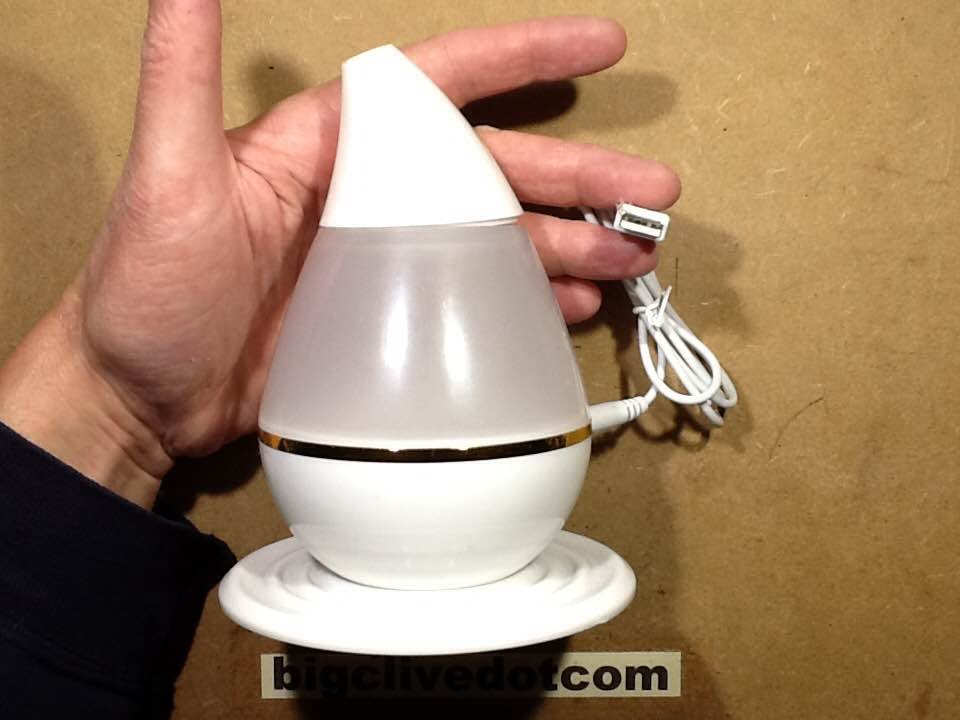Inside an illuminated USB humidifier.  (with schematic)