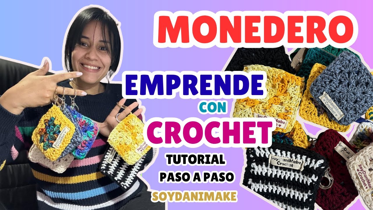 DIY Monedero de Crochet 🧶 | Tutorial fácil y rápido para iniciar tu emprendimiento