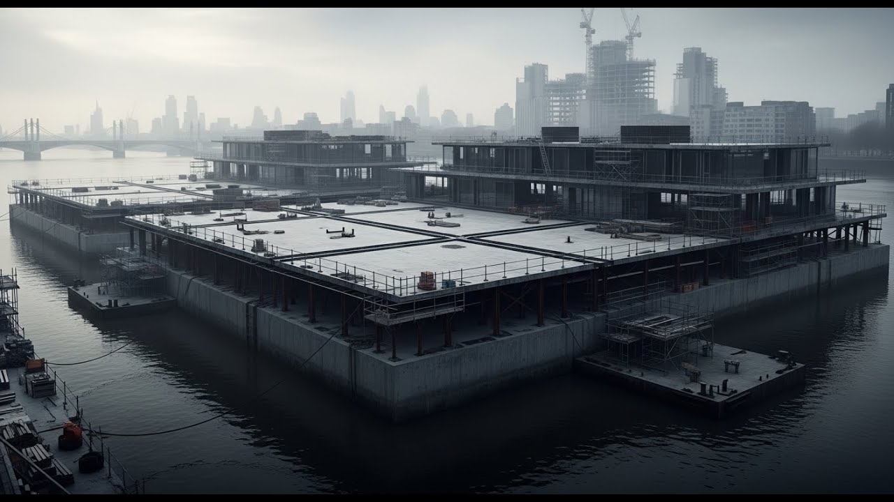 London Thames Floating Mansion - Impossible $890M Luxury Engineering | AI ASMR UK Wealth