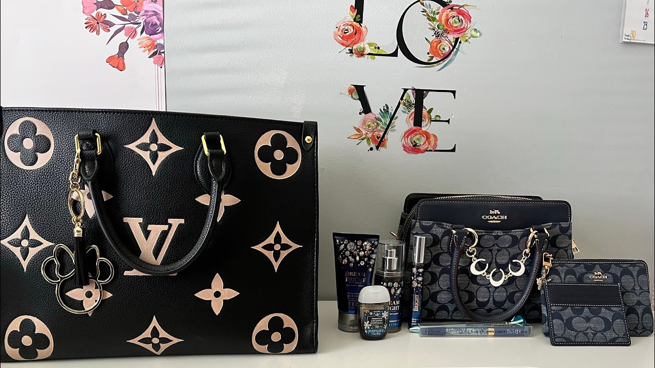 WIMB: Switch Bags With Me | LV OTG Tote/Coach Mini Darcie Carryall