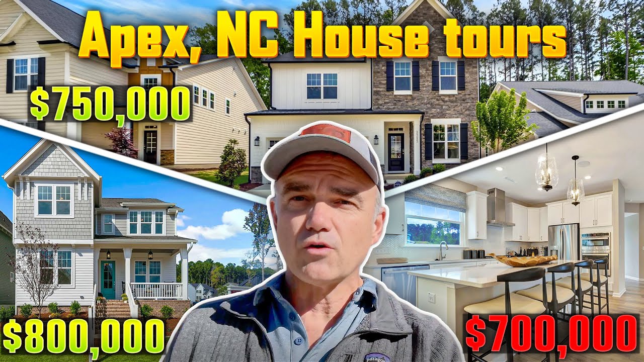 NEW House Tours APEX in Raleigh North Carolina near GREAT schools