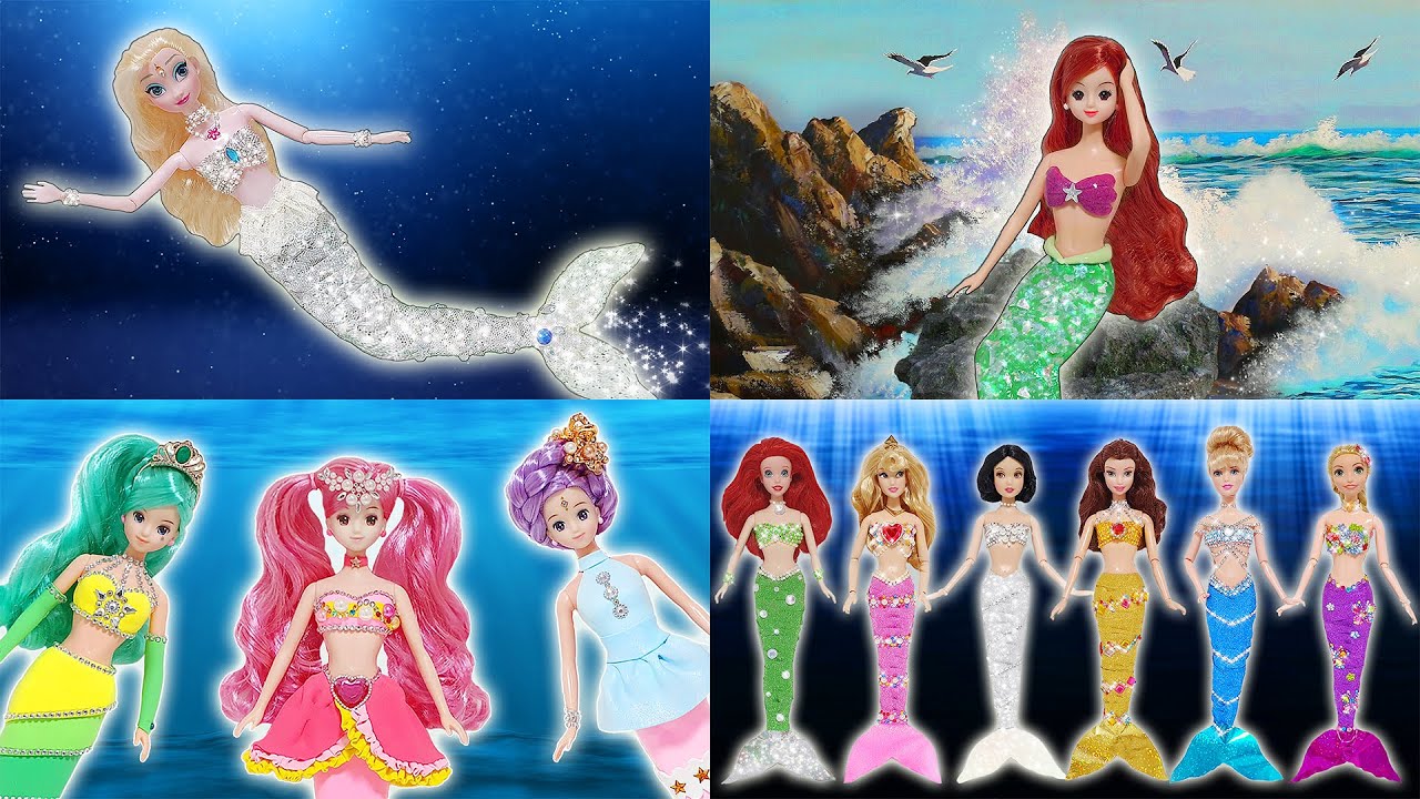 인어공주 변신 시리즈 모아보기! 엘사 미미 시크릿쥬쥬 인형놀이