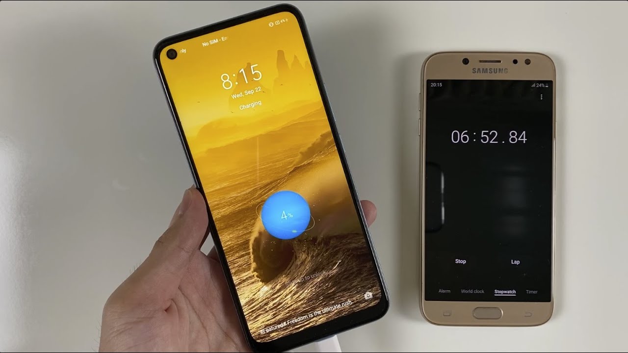 Realme C17 Battery Charging Test with fast charging 18W