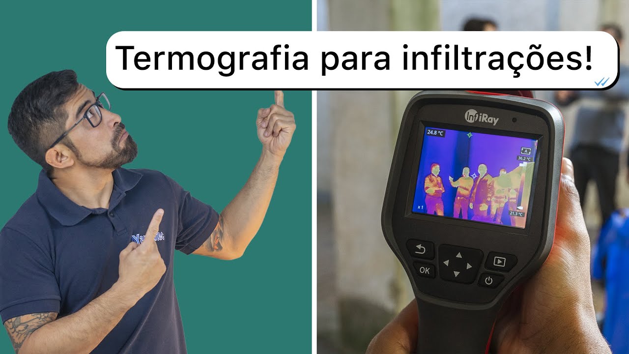 Clientes utilizando CÂMERA TERMOGRÁFICA para localizar INFILTRAÇÃO!