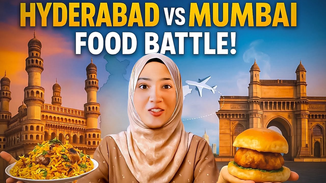 1 day challenge vada pav  Mumbai mein Biriyani Hyderabad main Khana Hai Business trip ￼