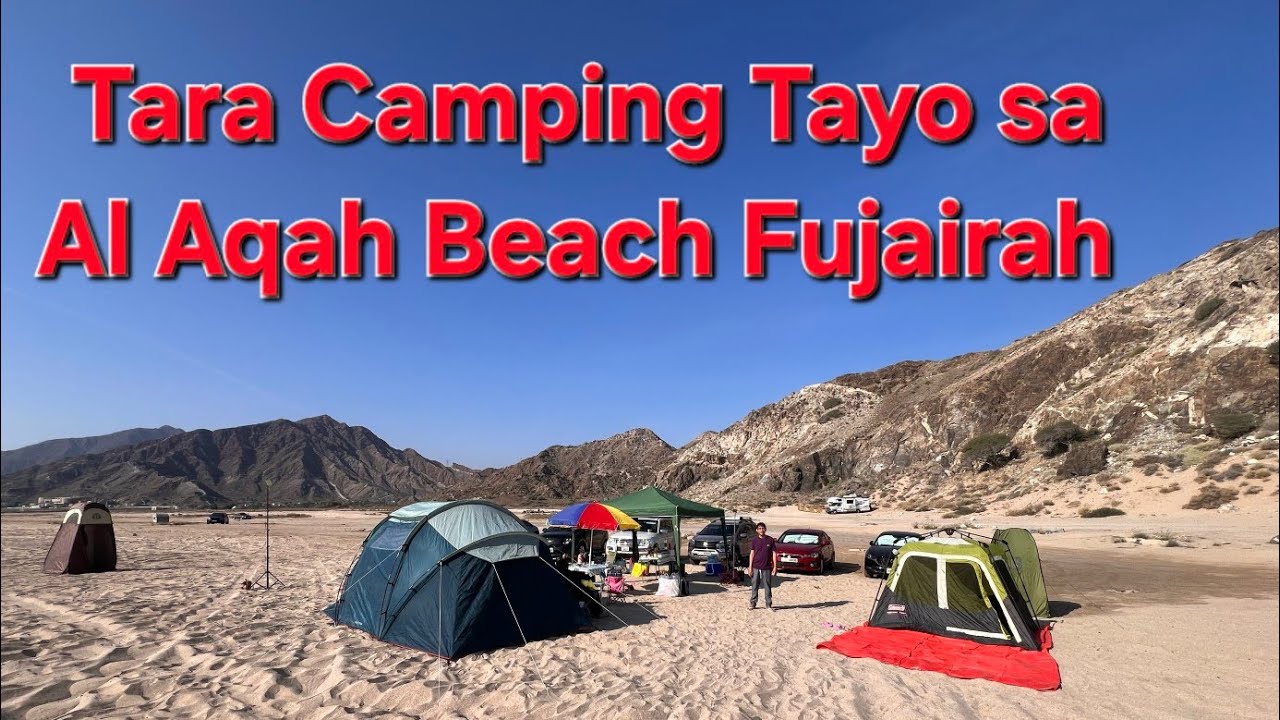 Camping at Al Aqah Beach Fujairah