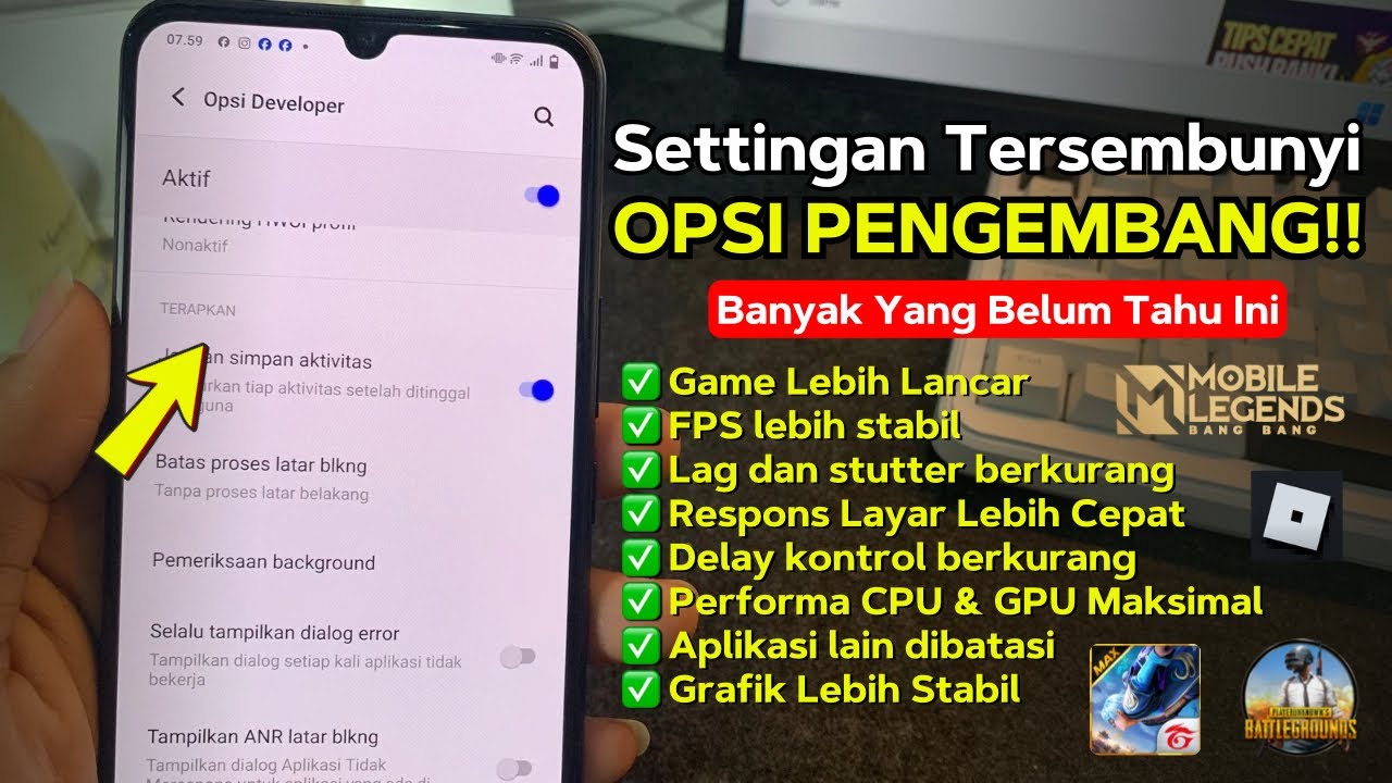 Setting Opsi Pengembang untuk Performa Gaming Android | Anti Lag & Lebih Smooth