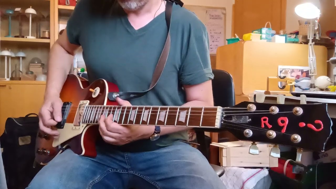 testing Chibson LP with a Seymour Duncan Trembucker and Gibson classic 57 pickup